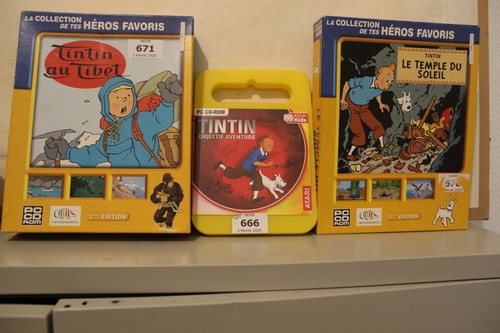 Lot jeux vidéos tintin - lot,