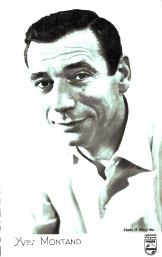 Yves montand carte postale - carte,