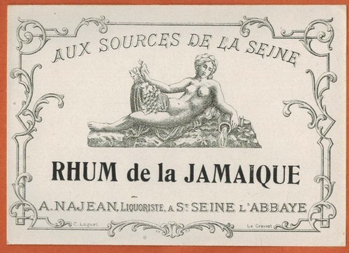 Ancienne etiquette rhum la - de,