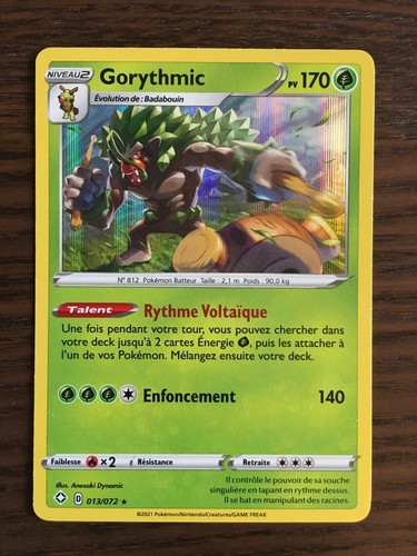 Carte pokémon holo gorythmic - holo,