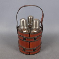 Fiole Verre Pour Liqueur Tris Bouteilles Cognac Gin Whisky Vintage Ans 70