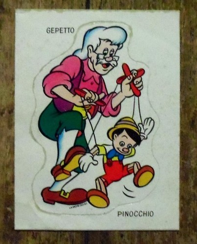Autocollant pinocchio - autocollant,