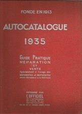 RARE MANUEL AUTOCATALOGUE 1935