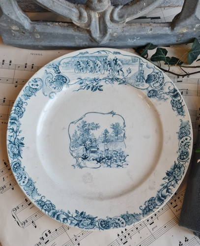 Ancienne assiette plate - assiette,