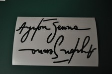 2 Stickers Signature Ayrton