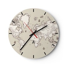 Horloge murale en verre