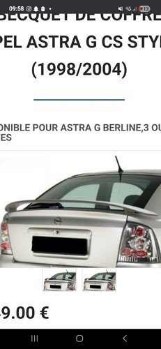 Becquet opel astra irmscher - becquet, g