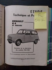 Revue Technique RENAULT R 4 R4 L S Evolution 1963 1964 Rta Evol CITROEN 2 CV  
