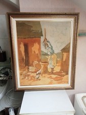 tableau malgache ancien signé