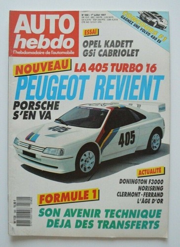 Auto hebdo 580 opel kadett - auto,