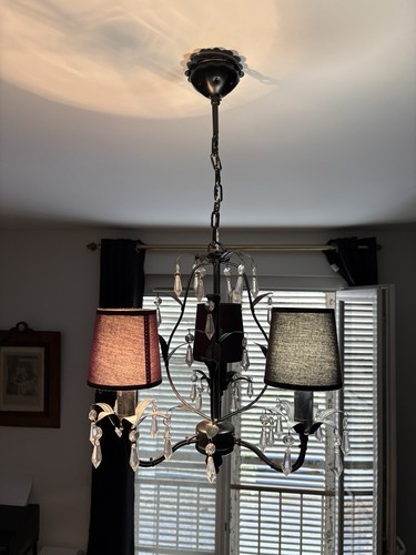 Lustre noir intérieur - , métal