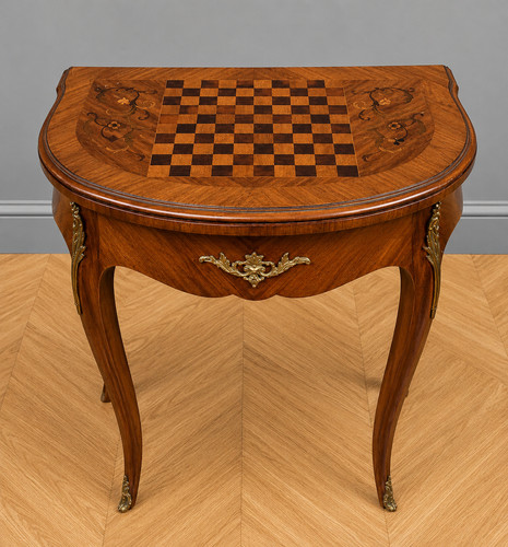 Table jeux demi lune - table, à