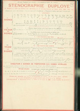 170. STENOGRAPHIE DE DUPLOYE A