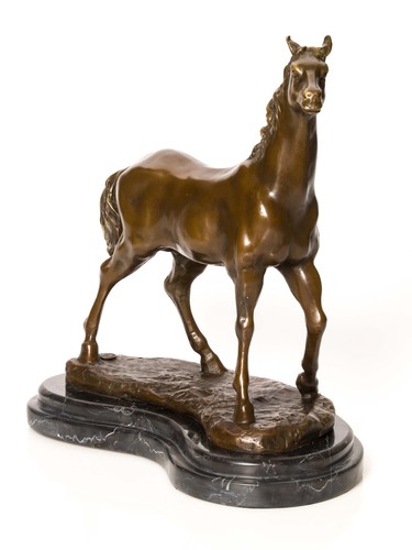 Statuette cheval bronze - statuette,