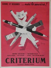 PUBLICITÉ PRESSE 1959 CRAYONS