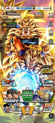 Compte legends 125k tout - db,