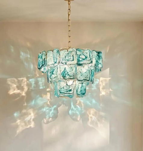 Lustre verre soufflé - verre, et