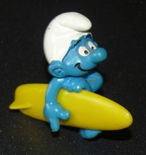 figurine schtroumpf surfeur