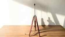 Handmade Marin Réglable Marron en Bois Trépied Sol Lampe – Industriel Moderne