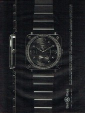 publicité Advertising 0421 2011  la montre Bell & Ross   black ceramic phantom