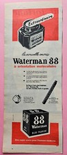 ENCRE WATERMAN 88  - PUBLICITE  1957 - Print AD 2296