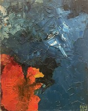 Tableau peinture abstration 1972 Dlg Nicolas de Stael