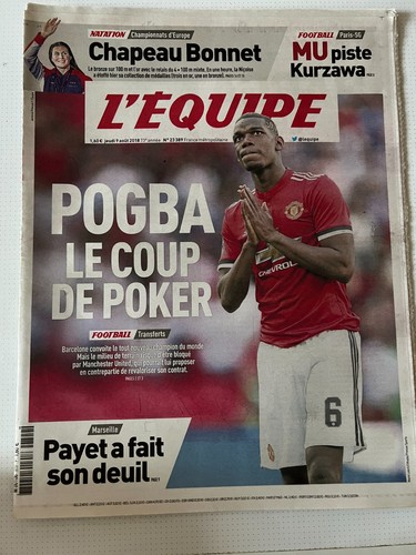 Equipe journal 08 2018 - l'equipe,