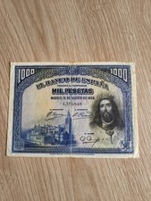 Billet Espagne - 1000 pesetas - 15-08-1928