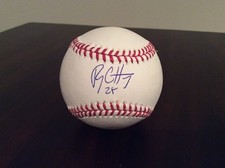 Ryon Healy Signed OML Baseball