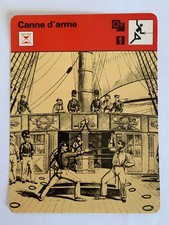 CARTE EDITIONS RENCONTRE 1977 / ART MARTIAUX - CANNE D'ARME