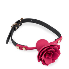 Gag ball en similicuir avec