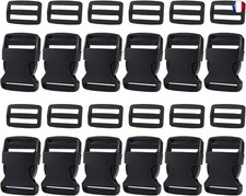 Jalan Boucle en Plastique 38mm, Boucle Plastique Clip Attache Clips Plastique