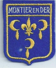 écusson blason brodé patch touristique armoirie de la ville de montier en der