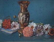 Aquarelle acienne Nature Morte