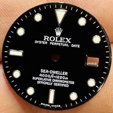 Rolex Swiss Made Dial Luminova For Sea Dweller Model Ref 16660 & 16600