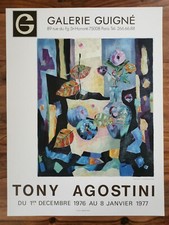 Tony Agostini Exhibition Poster 1977 Galerie Guigné