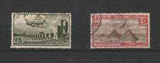 EGYPTE 2 TIMBRES ANCIENS POSTE AERIENNE DE COLLECTION