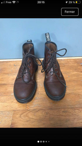 Martens montantes cuir - dr, en