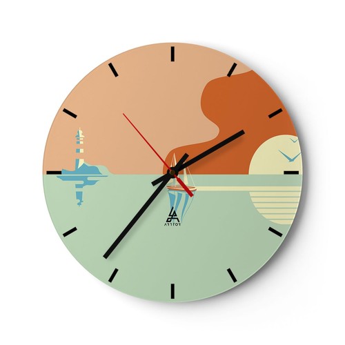 Horloge murale verre - horloge,