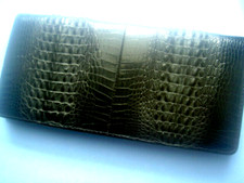 VINTAGE : Elégant sac/pochette en peau de crocodile véritable !!