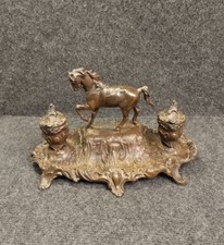 Ancien Encrier Style Rocaille