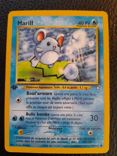 Carte pokemon marill edition - carte,