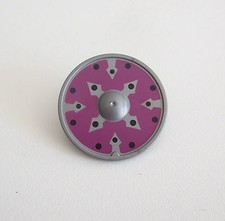 PLAYMOBIL (L615) MOYEN-AGE - Bouclier Rond Gris & Violet Barbares 4435 4438