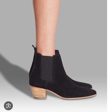 IRO Yvette Suede Booties Black