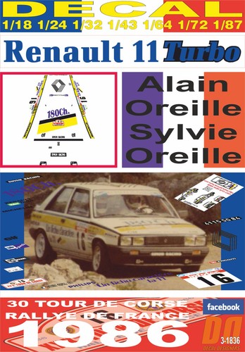 Decal renault turbo - 11,