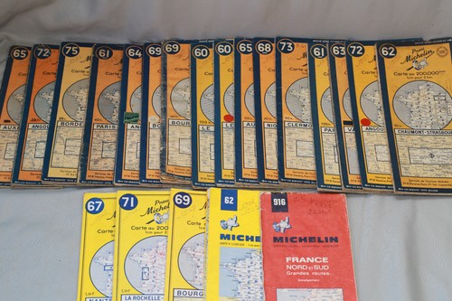 Lot cartes routières - de,