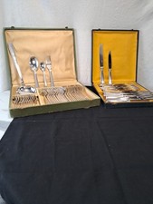 ERCUIS ménagère 61 Pièces En Métal Argenté Couvert + Couteaux 