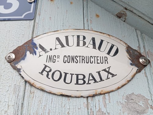 Ancienne plaque emaillee - ancienne,