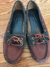 Sebago Black Cherry Navy Bala Leather Loafers Boat Shoes Driving Womens Size 9M