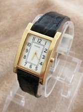 Montre Femme  PULSAR Classique Cuir Métal Doré Quartz